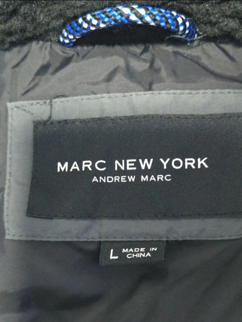 Marc New York Charcoal Puffer Jacket Men L - Picture 2 of 3